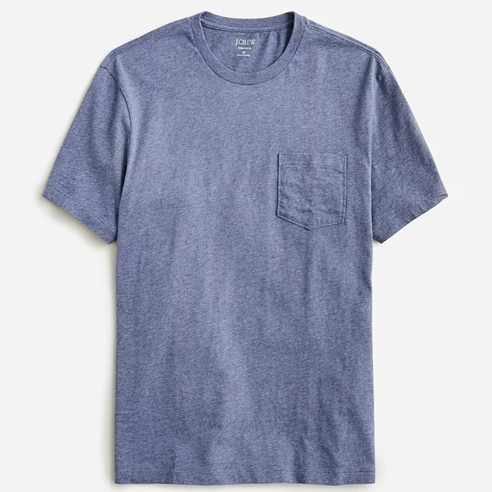 J. Crew - Slim Broken-In Pocket Crewneck T-shirt - Heather Shadow